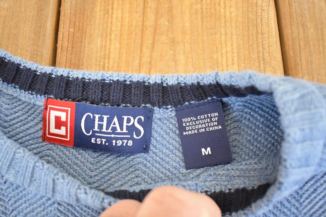 Vintage 1990s Chaps Knit Crewneck Sweater Mens S /