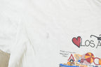 Vintage 1990s Los Angeles A-Z Sight Seeing Souvenir T-Shirt Men's L / Single Stitch / 90s Vacation Tee / Travel Destination Tourism