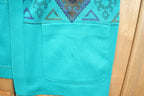 Vintage 1980s Graff Patterned Cardigan Sweater