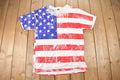 Vintage 1990s USA Flag Graphic Souvenir T Shirt