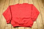 Vintage 1990s Star Activewear Blank Red Crewneck Sweatshirt