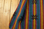 Vintage 1990s Ivy Koral Western All Over Print Wool Robe Men's M  Full Length  Robe Coat  Long Jacket  Southwestern Americana