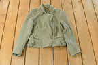 Vintage 2000s Muubaa Leather Biker Jacket Women's Small
