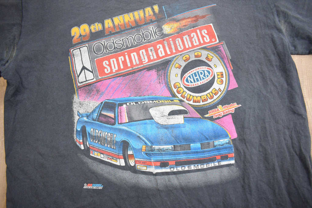 Vintage 1993 National Hot Rod Association Spring Nationals Graphic T Shirt