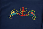 Vintage 1990s Sport Accent Fleece Sweater