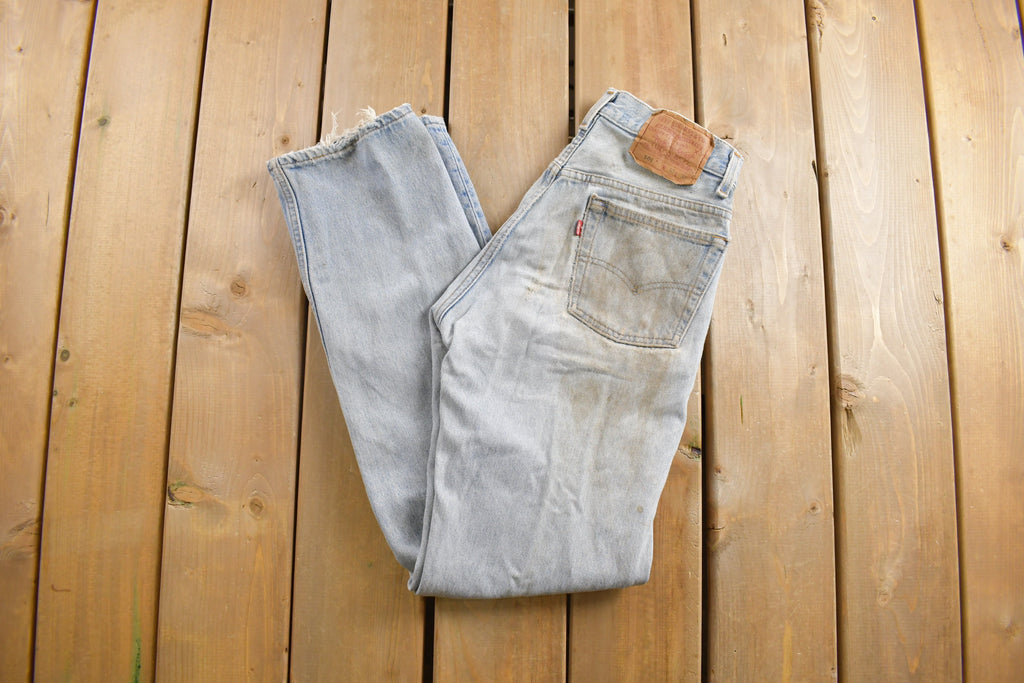 Vintage 1990s Levi's 501 Red Tab Denim Jeans Size 28 x 30
