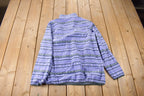 Vintage 1990s JACHS All Over Print T-Snap Fleece Sweater Size XL Women's