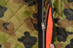 Vintage 1970s Duck Camo Hi Vis Vest Puffer Jacket Men's Medium /