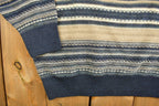 Vintage 1990s INXS Knitted Sweater  Vintage 90s Crewneck  Pattern Sweater  Made In Canada  All Over Print  Pullover