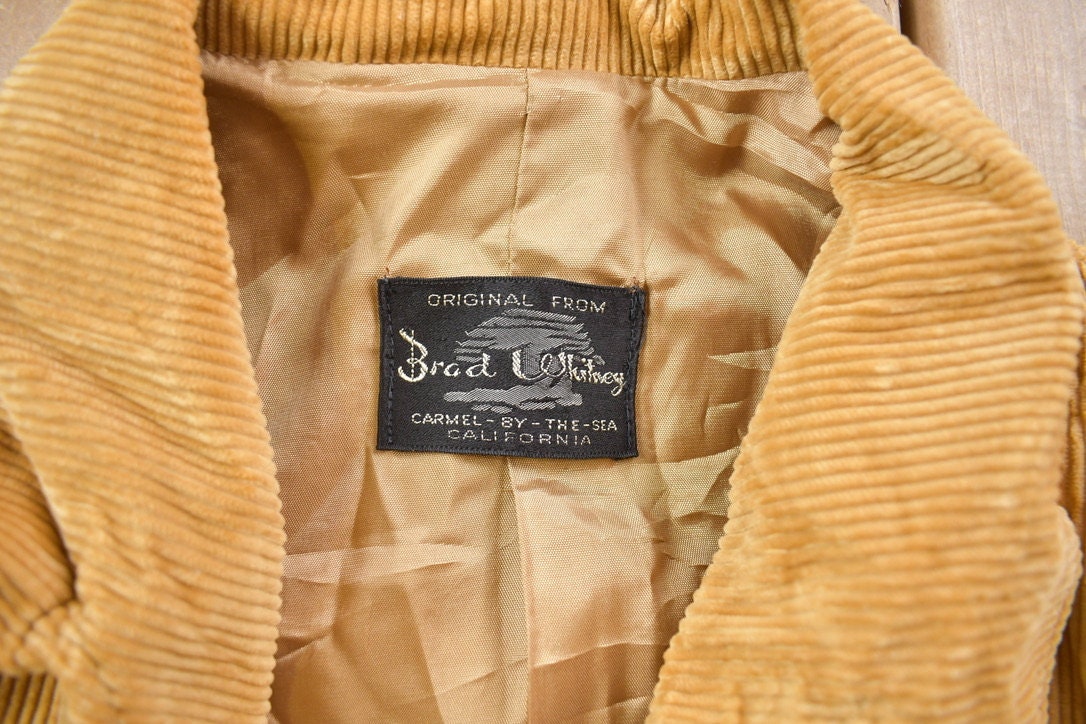 Vintage 1980s Brad Whitney Brown Cordarouy Jacket