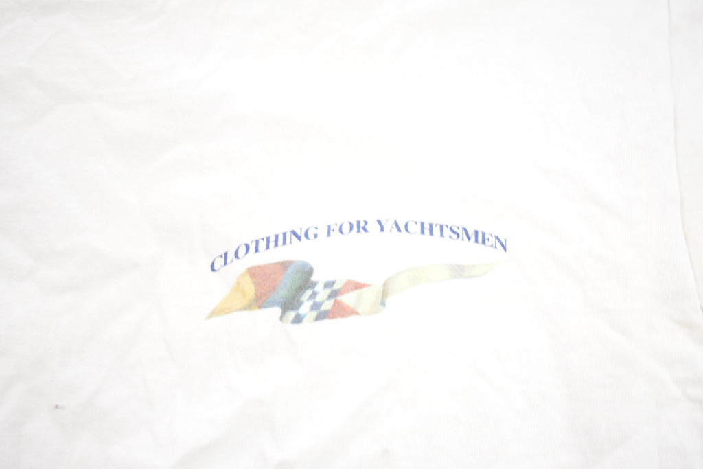 Vintage 1990s Newport Blue Yachtsmen Graphic T-Shirt