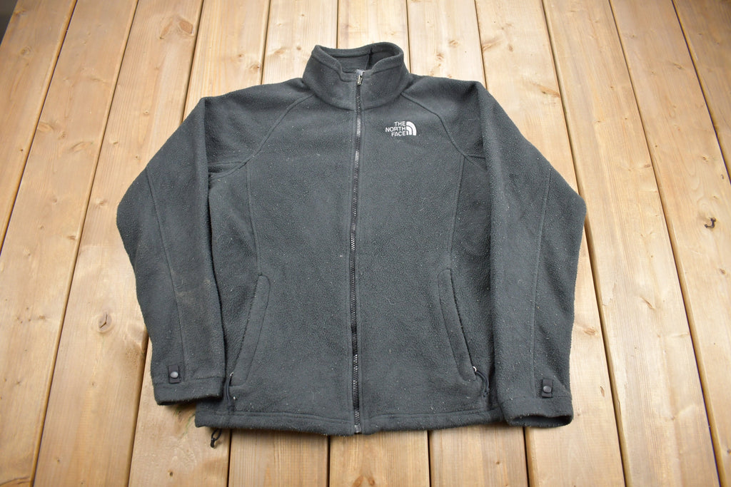 Vintage 1990s The North Face Fleece Full Zip Sweater  Women's  Embroidered  Streetwear  Athleisure  Outdoorsman