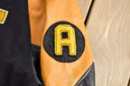Vintage 1990s Amherst Wrestling Leather Varsity Jacket