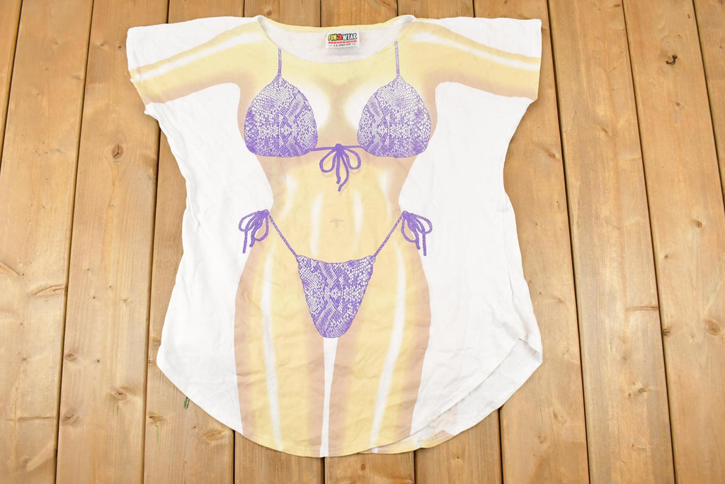 Vintage 1990s LA Imprints Beach Body Souvenir Travel T-Shirt Women's XL