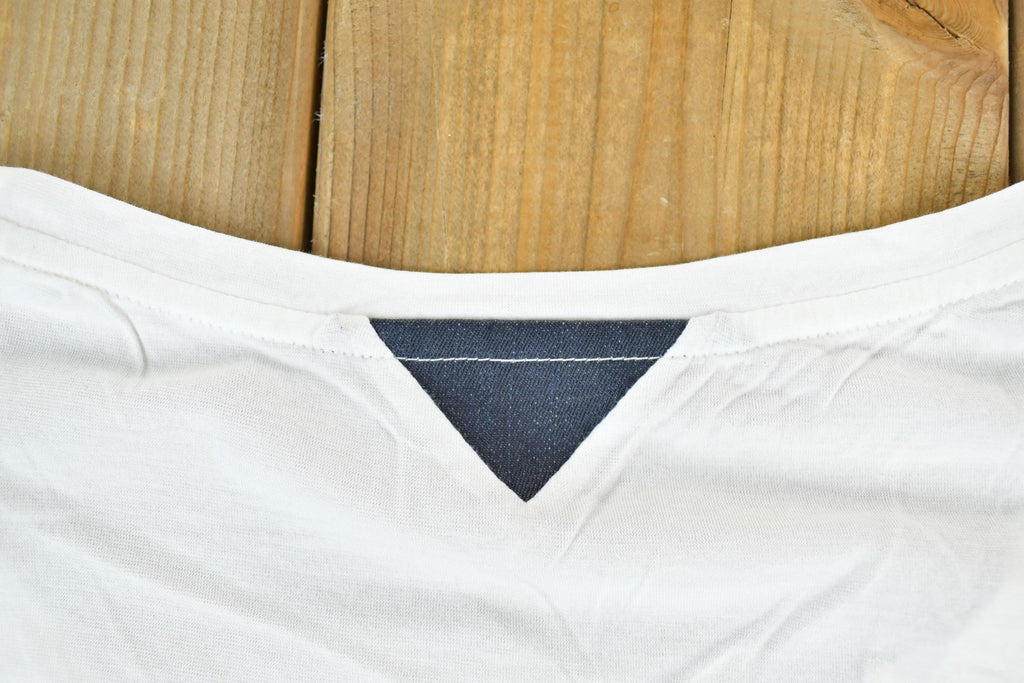 Women Vintage Vigoss Y2K Blank White T-Shirt Vigoss Grunge Skull Print / Contrast Stitch / Internet Famous Clothing / Over Dyed