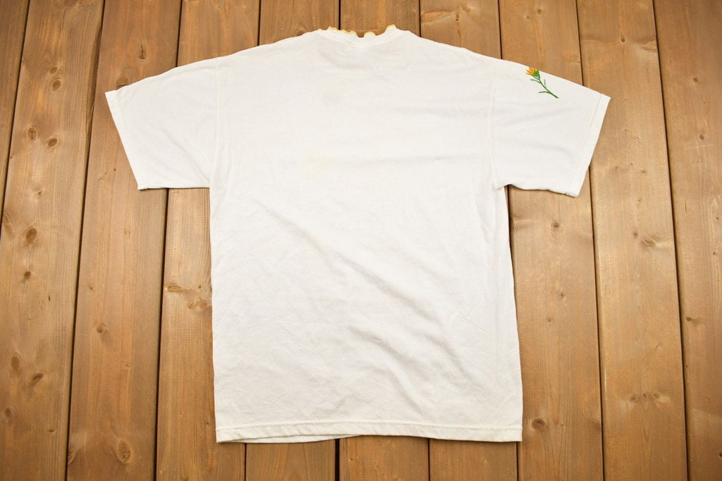 Vintage 1990s Single Sunflower Graphic T Shirt