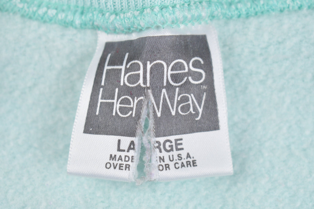 Vintage 1980s Cute Abstract Flowers Crewneck Sweater