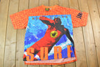 Vintage 1988 Body Glove All Over Print Neon Single Stitch Surfing T-Shirt