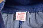 Vintage 1980s Joni Blair Embroidered Denim Dress Size 15