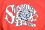 Vintage 1990s Dodger Streater Bulldogs Collared University Collegiate Crew Neck  Embroidered  NCAA Sweatshirt  Sportswear  Americana