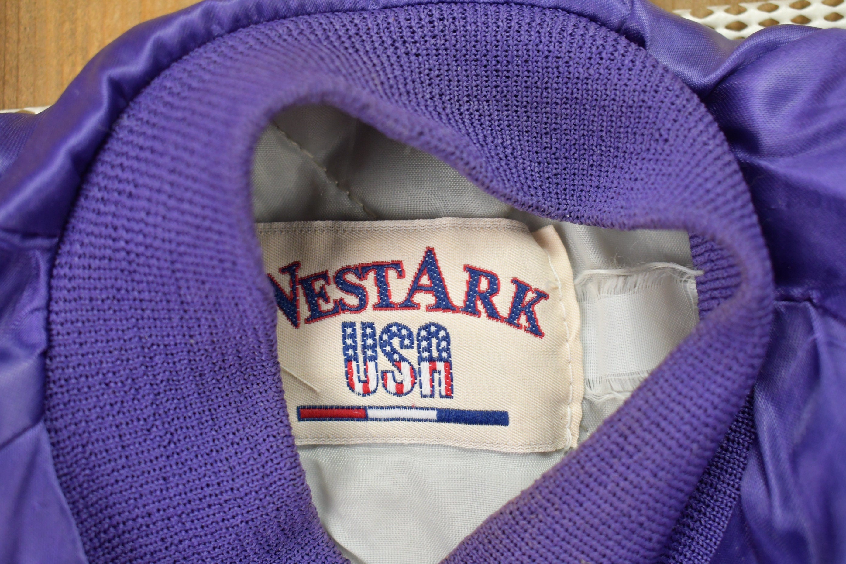 Vintage 1990s West Arc Moose Lodge Ohio Satin Bomber Jacket