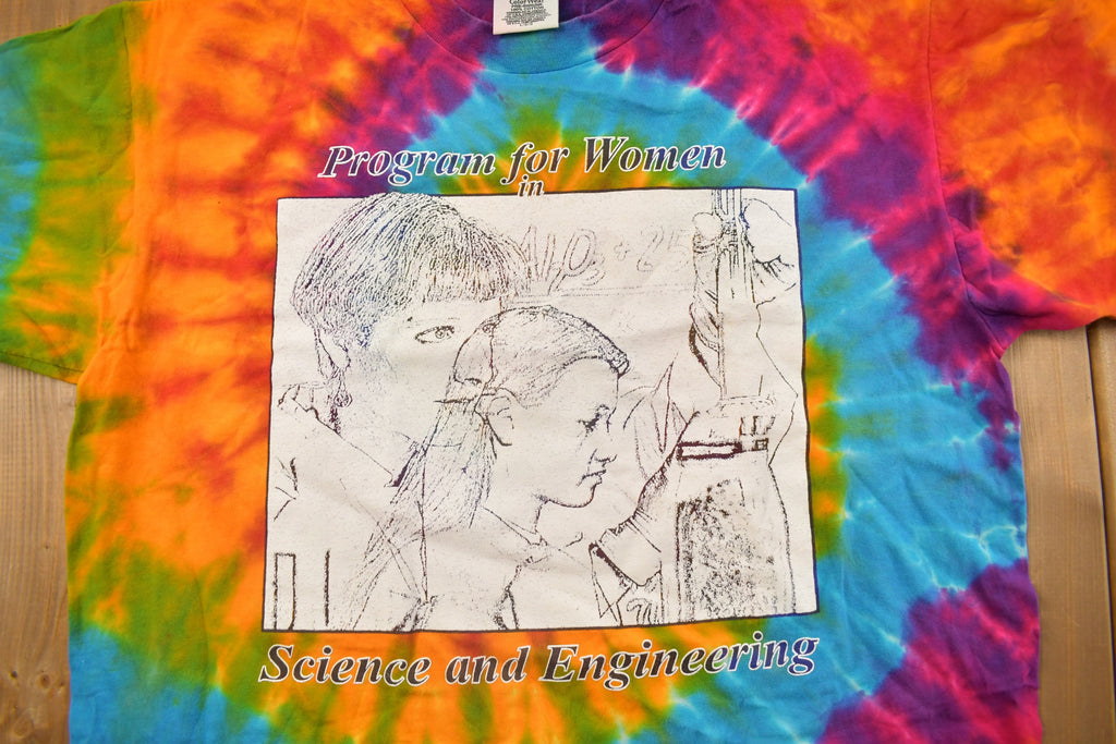 Vintage 1990s Science And Engineering For Women Tie Dye T Shirt Vintage T Shirt