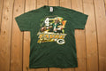 Vintage 1990s Brett Farve Green Bay Packers NFL Graphic T-Shirt