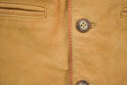 Vintage 1990s The Territory Ahead Tan Leather Vest
