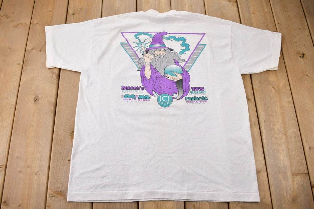 Vintage 1990s Spellbound 4X4 Pickup Truck Wizard Graphic T-Shirt