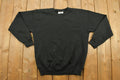 Vintage 1990s Lee Heavyweight Blank Black Crewneck Sweatshirt