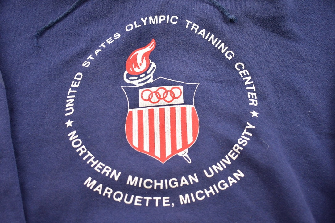 Vintage 1990s USA Olympic Training Center Marquette Michigan Hoodie