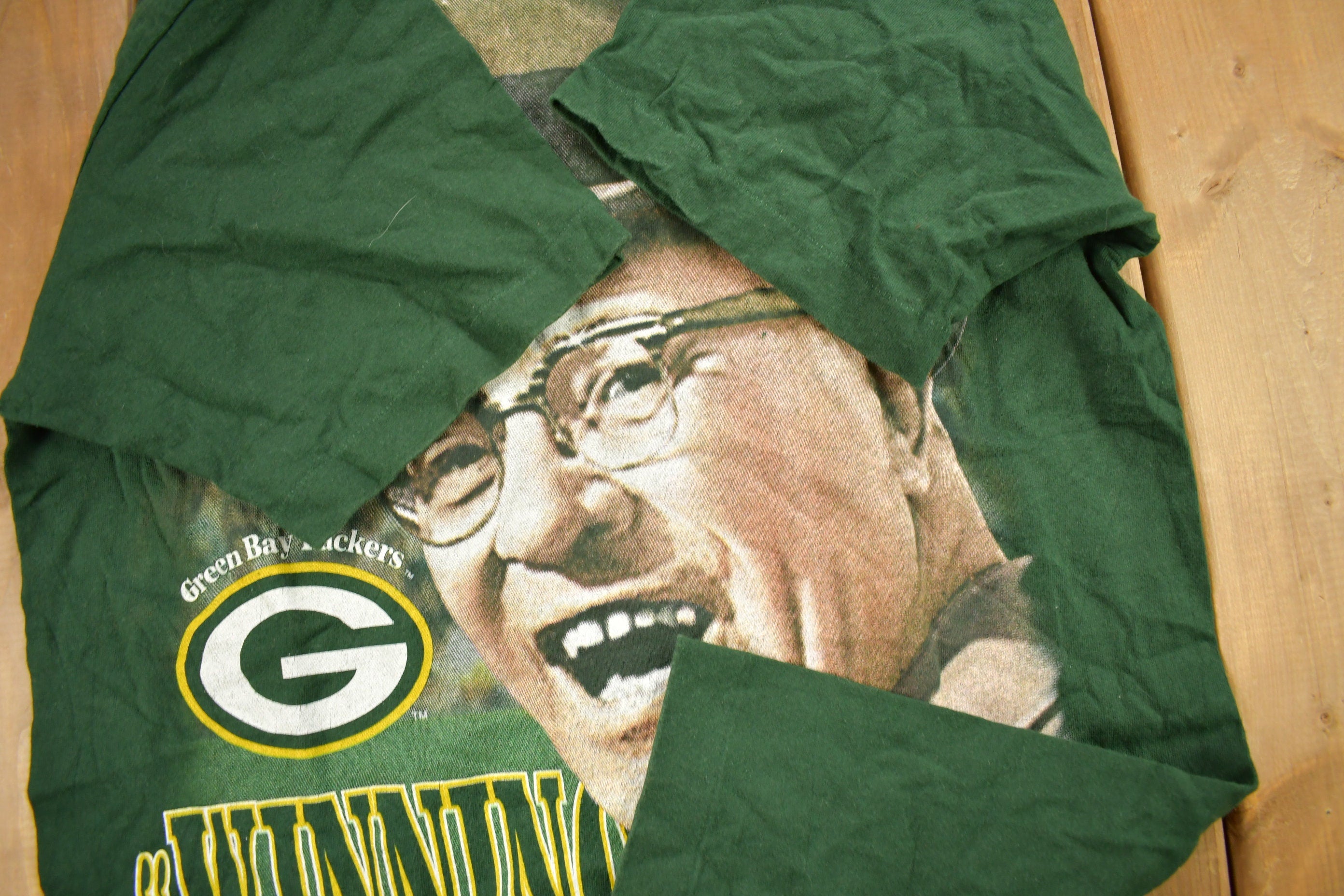 Vintage 1997 Green Bay Packers NFL Super Bowl Graphic T-Shirt