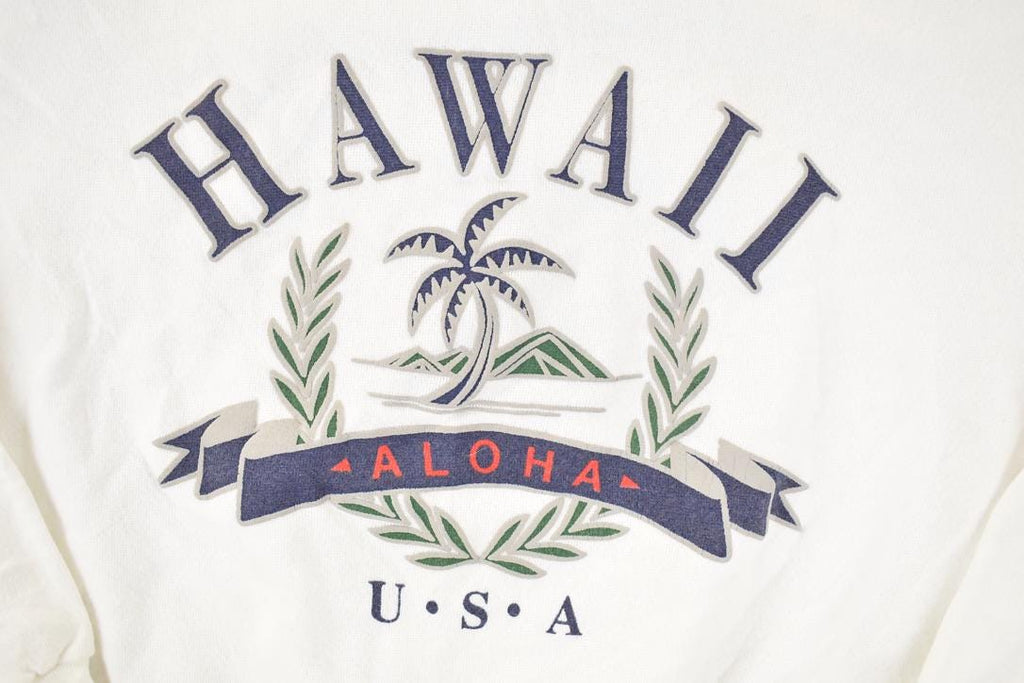 Vintage 1990s Aloha Hawaii USA Crewneck Sweatshirt Men's L