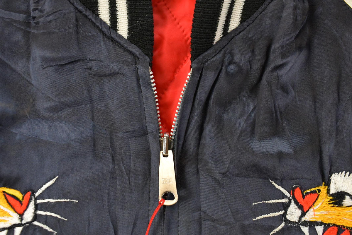 Vintage 1970s Japan Sukajan Souvenir Bomber Jacket Men's Medium