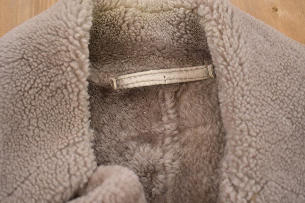 Vintage 1980s Woman's Shearling Leather Coat