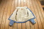 Vintage 1990s Brand X Sherpa Lined Denim Jacket