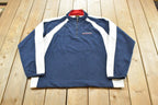 Vintage 1990s Nautica Competition Fleece Sweater Men's M / Outdoorsman / 90s Outdoorsman Sweater / Fleece Hiking Zip up / Made in USA