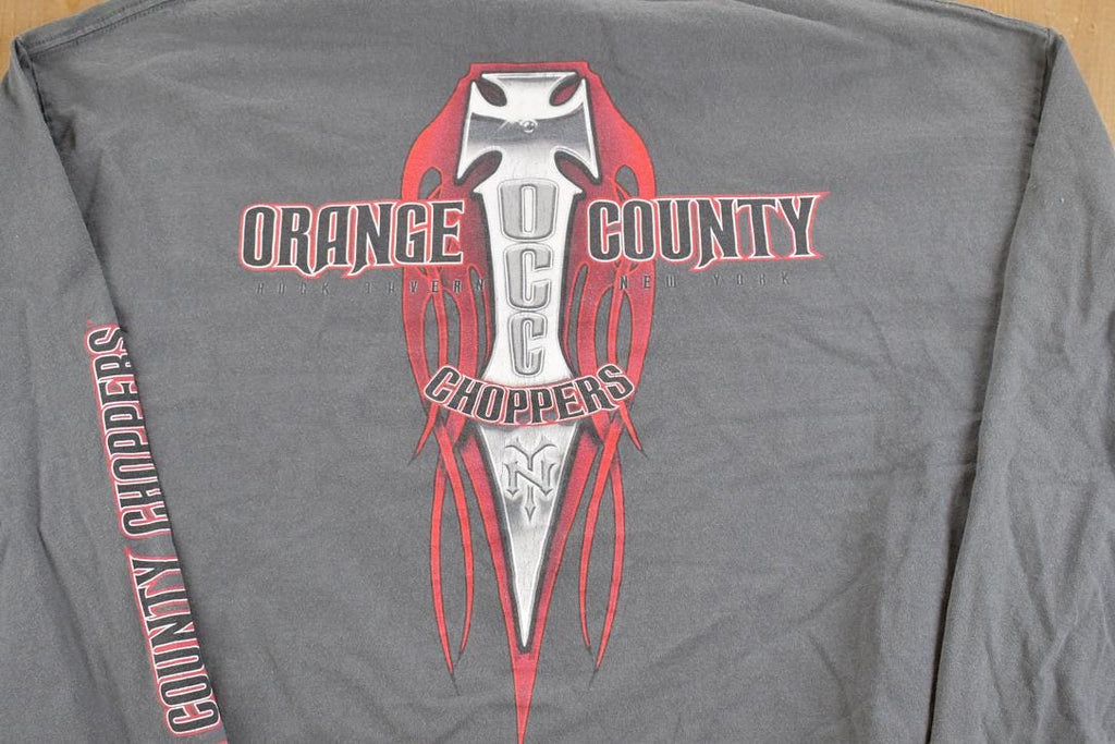 Vintage 1990s Orange County Choppers Cropped Souvenir T-Shirt