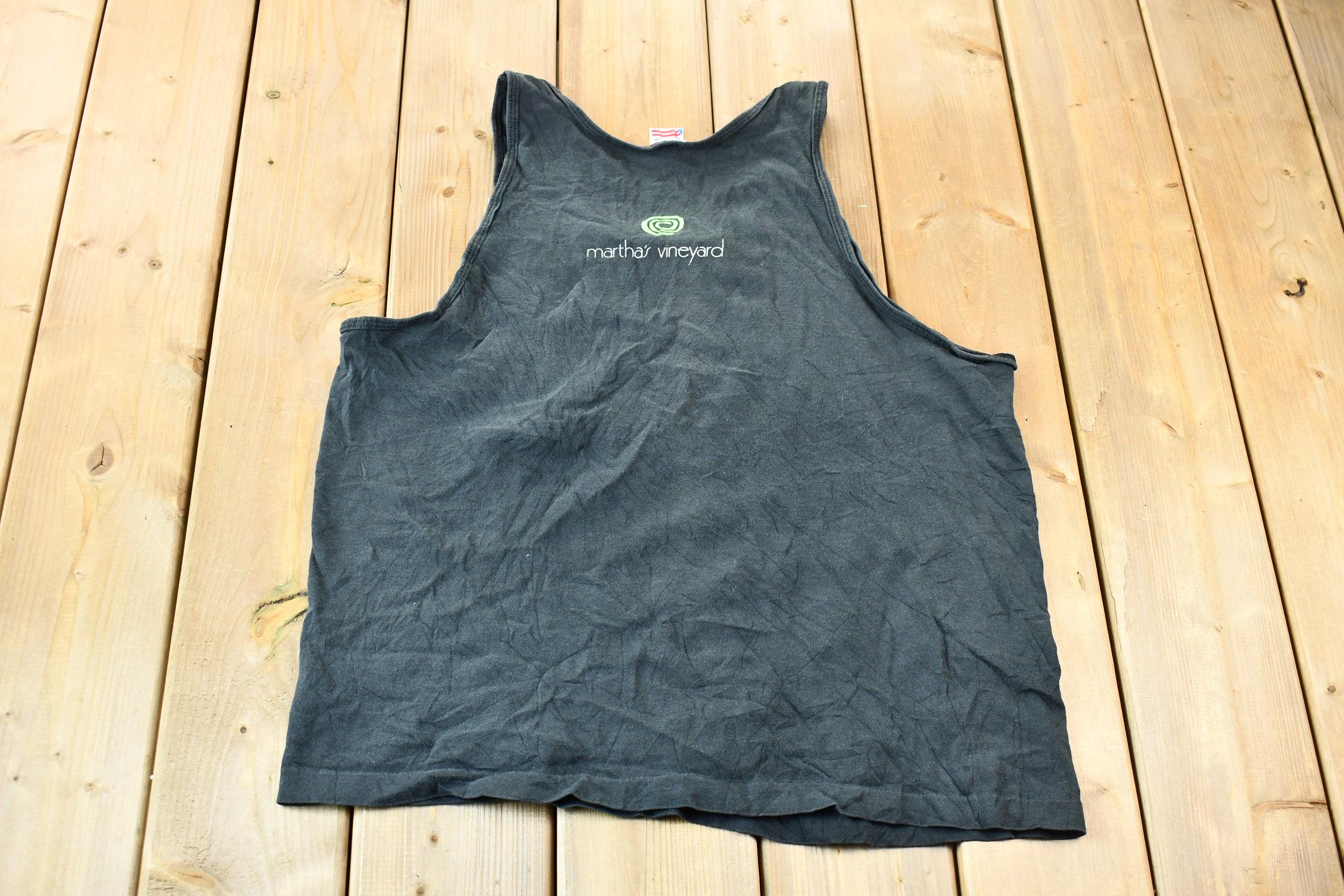 Vintage 1990s Left Coast Martha's Vineyard Souvenir Graphic Travel T-Shirt