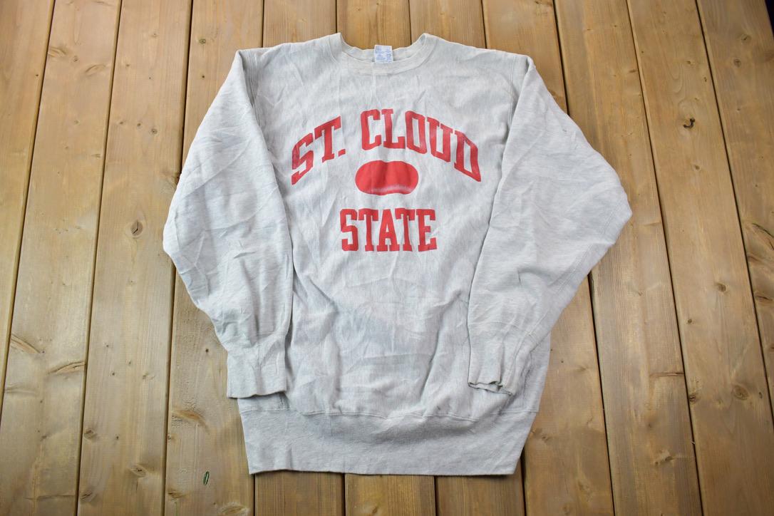 Vintage 1990s St Cloud State Champion Reverse Weave Crewneck Sweatshirt
