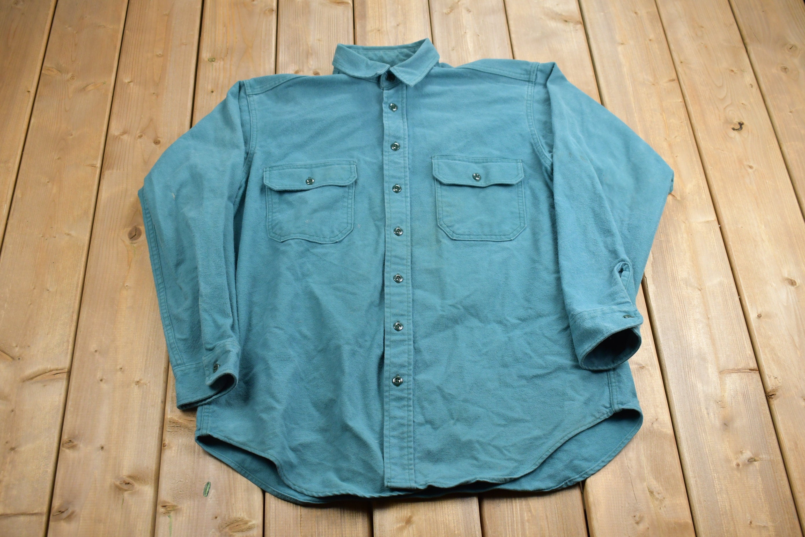 Vintage 1990s Bemidji Woolen Mills Blank Button Up Shirt