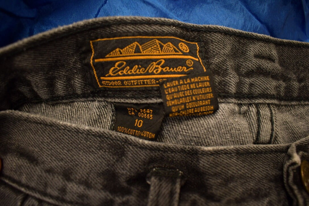 Vintage 1990s Eddie Bauer Black Denim Jeans Size 26x29