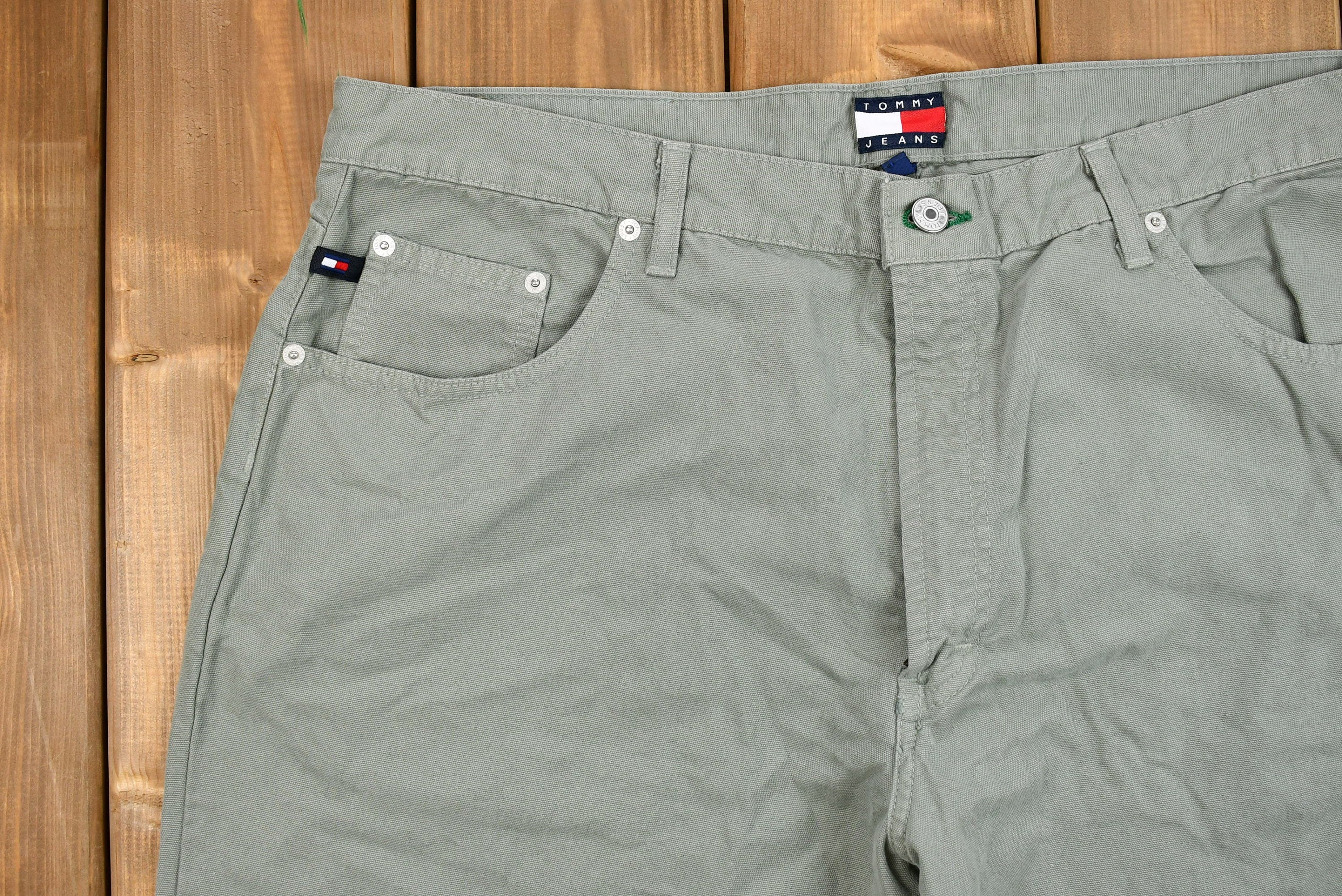 Vintage 1990s Tommy Hilfiger Relaxed Fit Grey Pants