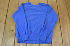 Vintage 1990s Blue Blank Crewneck Sweatshirt /