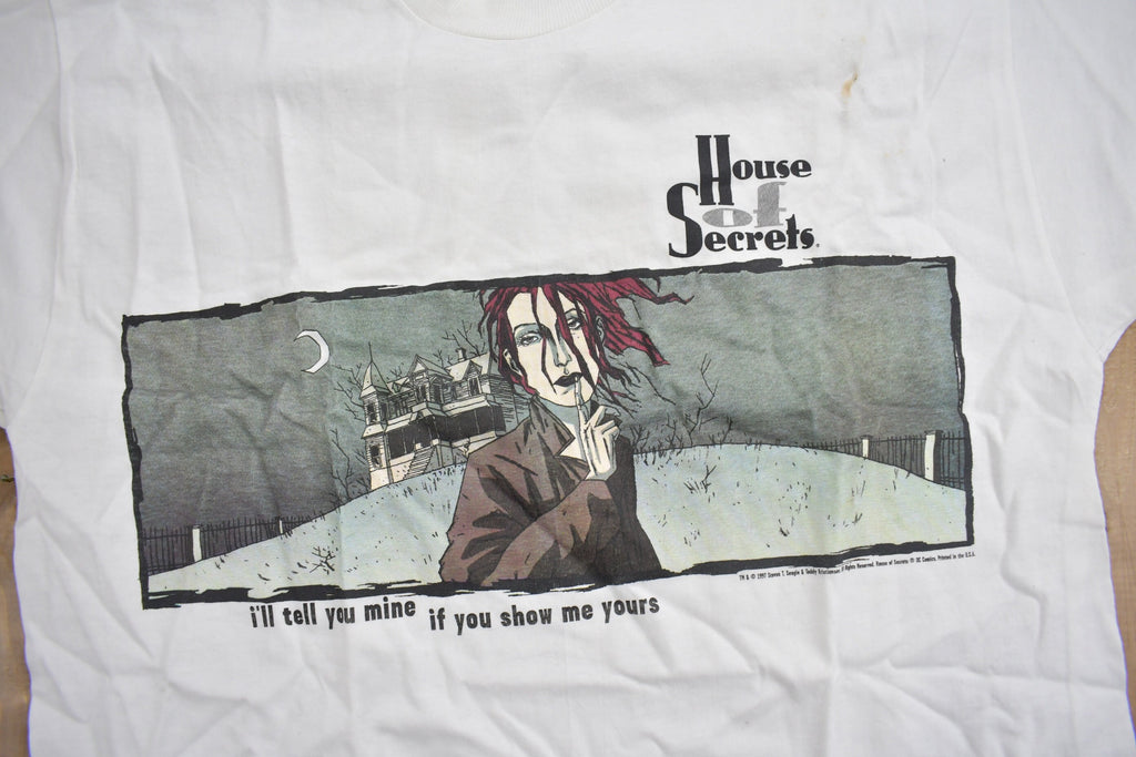 Vintage Deadstock 1997 House Of Secrets Comicbook Promo T-shirt / DC Comics / Single Stitch / Vintage T-shirt / Premium Vintage