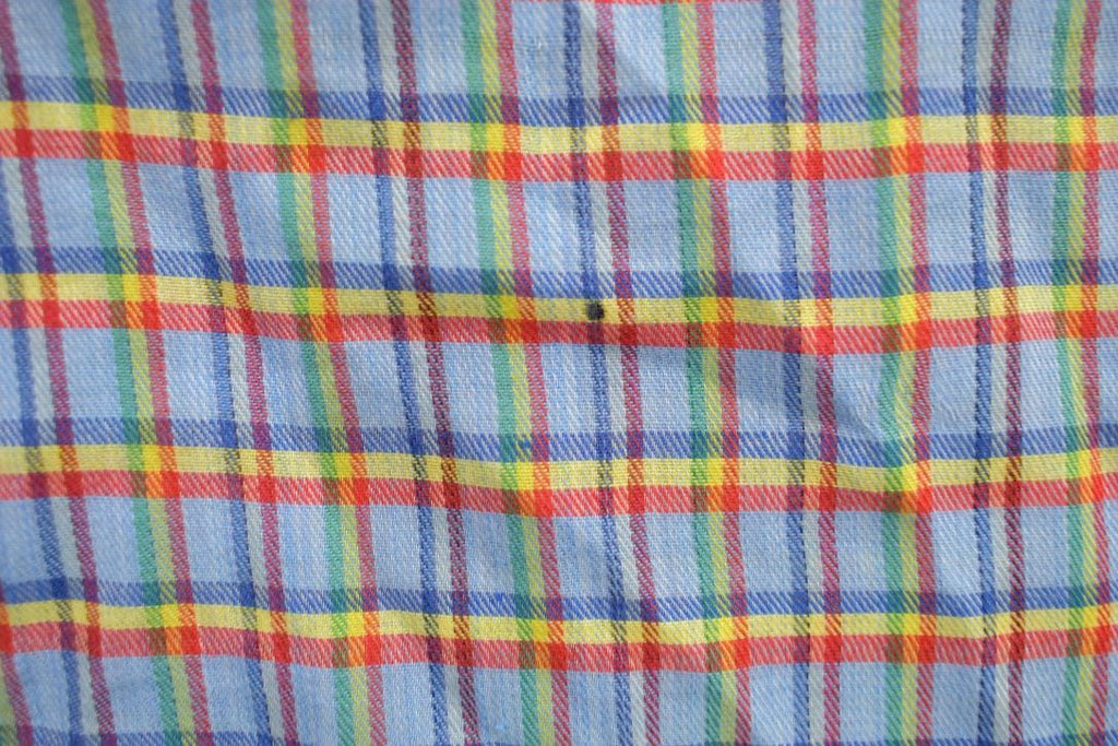Vintage 1960s Cumberland Flannel Check Button Up Shirt  1960's Button Up  Vintage Flannel  Made In USA  Pattern Button Up  Bud Berma