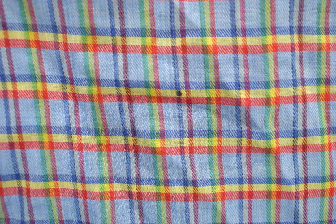 Vintage 1960s Cumberland Flannel Check Button Up Shirt  1960's Button Up  Vintage Flannel  Made In USA  Pattern Button Up  Bud Berma