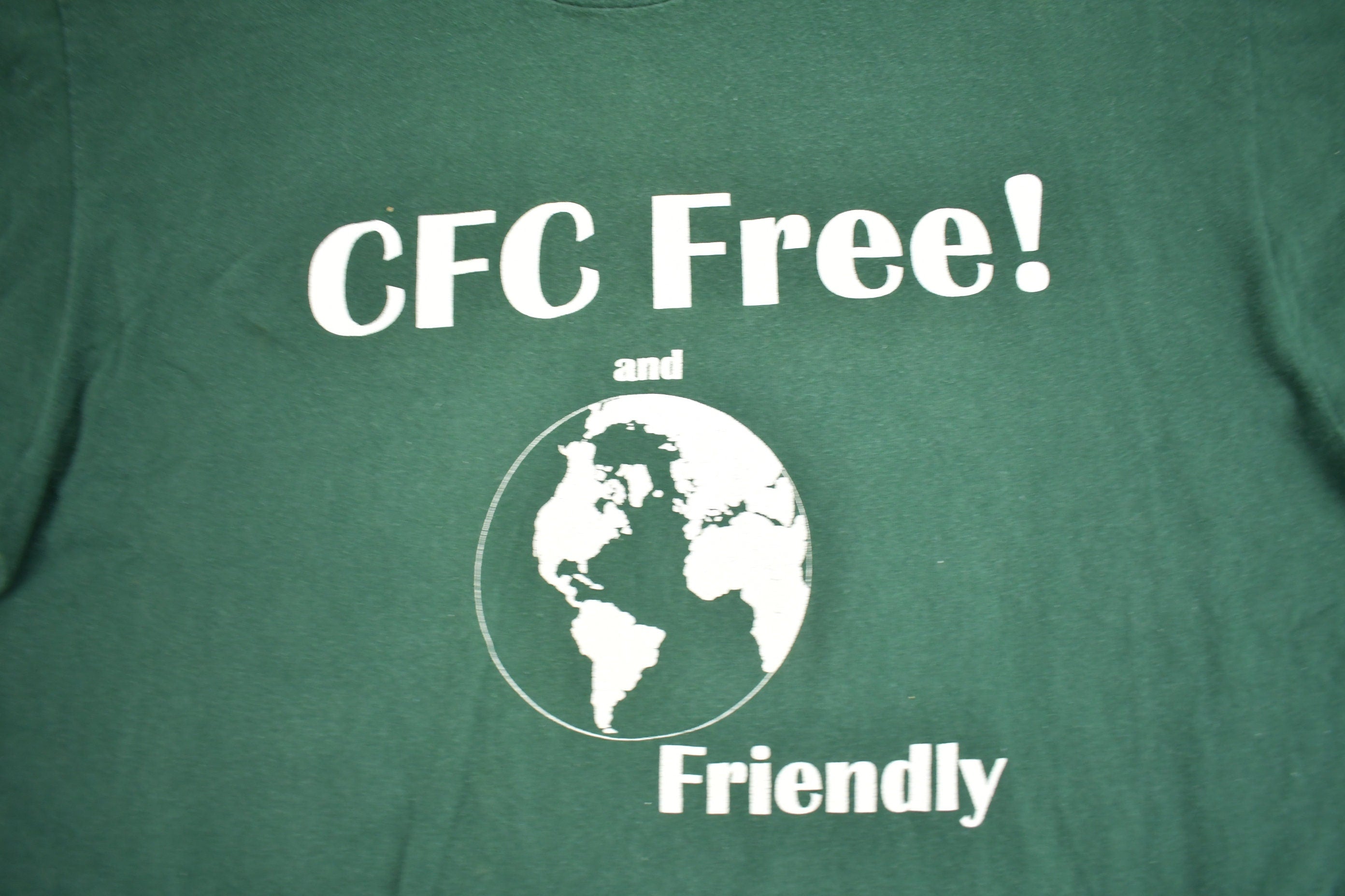 Vintage 1990s CFC Free And Friendly Allied Signal Aerospace Graphic T Shirt