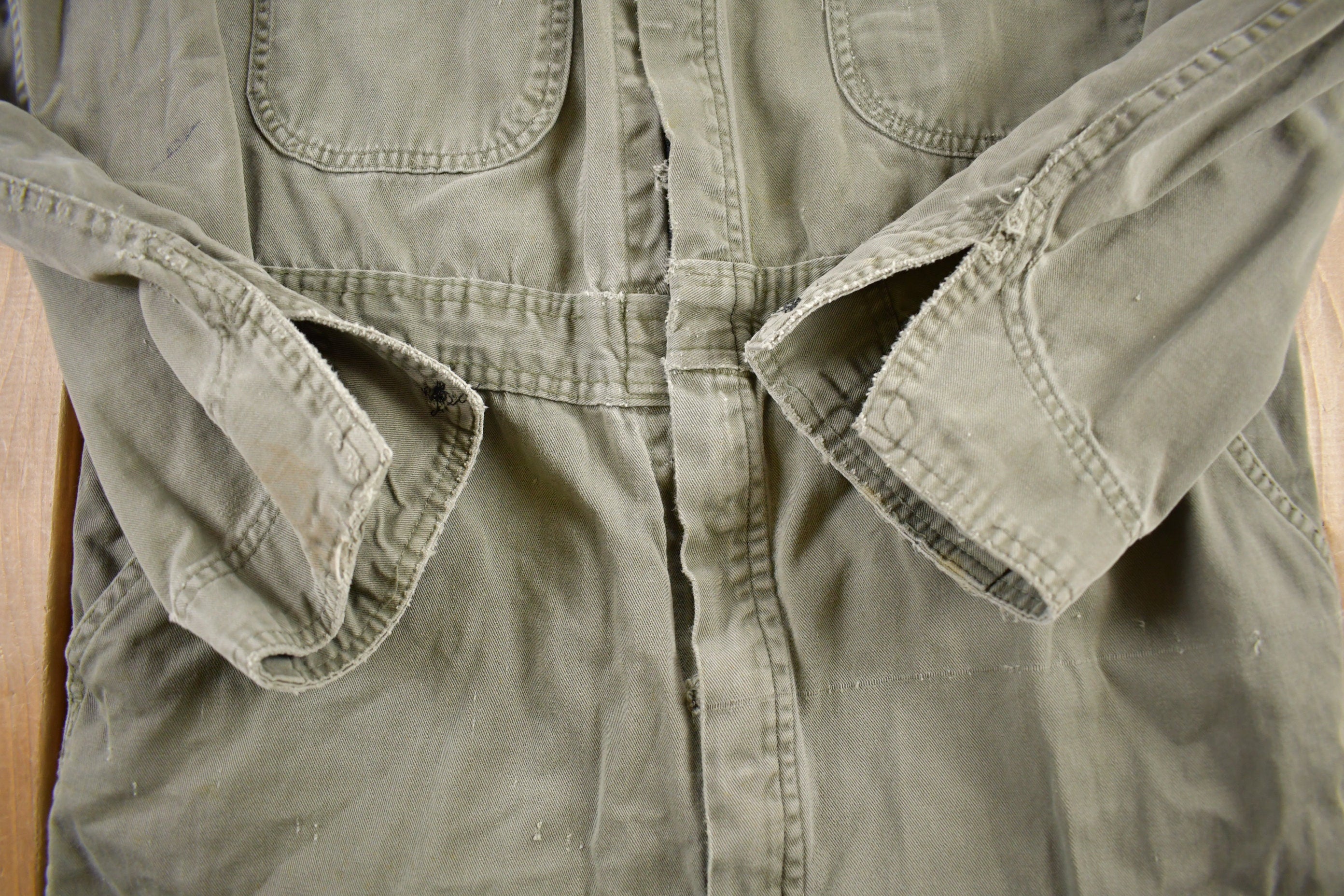 Vintage 1980s Distressed Jumpsuit Size 40