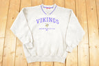 Vintage 1990s Minnesota Vikings NFL Crewneck Sweatshirt Men's M